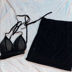 Black Sparkling 2 piece set